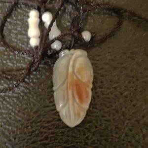 Jade Pendent Leaf #13